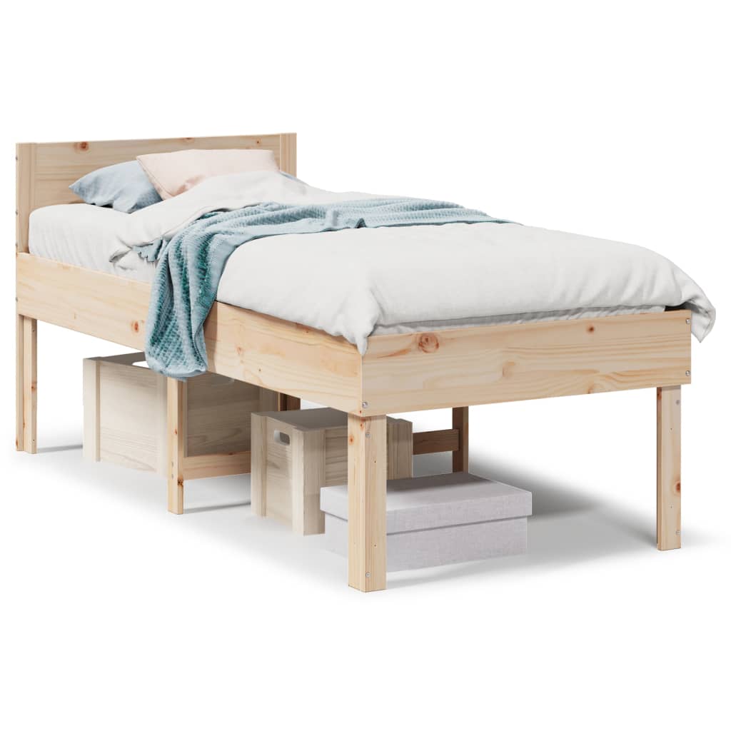 Vidaxl bedframe zonder matras massief grenenhout 90x190 cm
