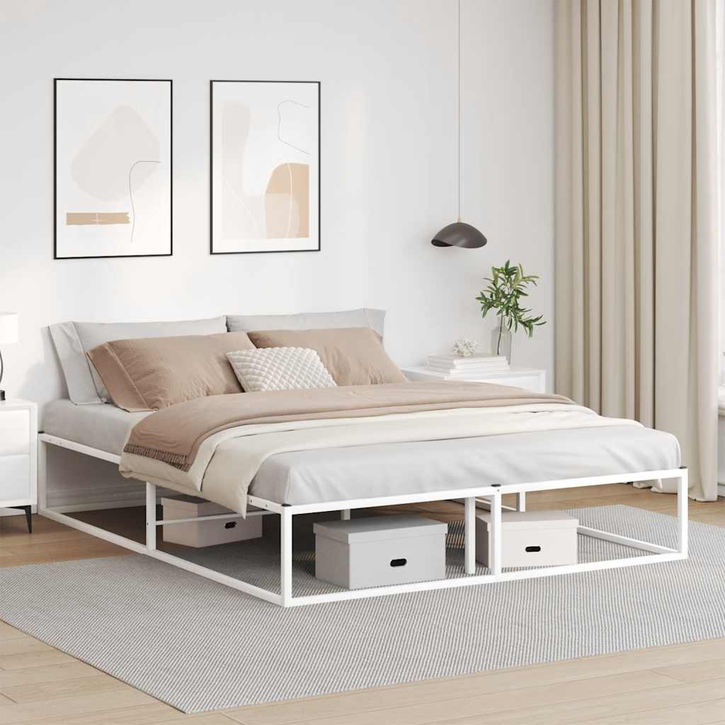 Vidaxl bedframe zonder matras 160x200 cm wit