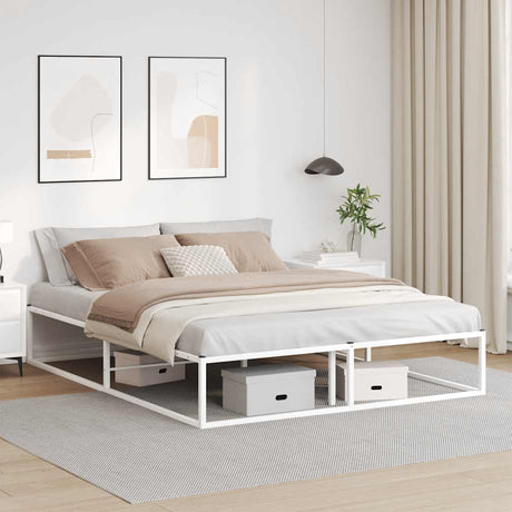Vidaxl bedframe zonder matras 160x200 cm wit