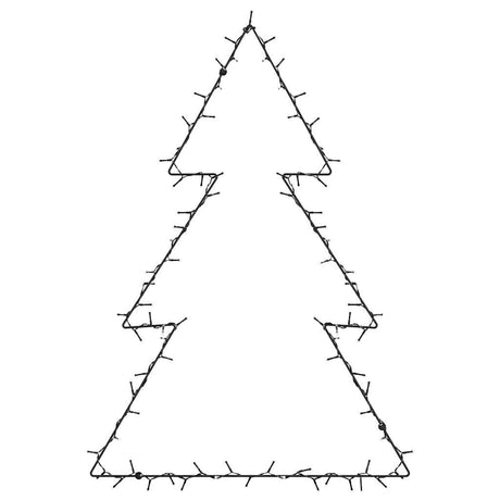 Vidaxl kerstverlichting kerstboom silhouet 115 leds warm wit