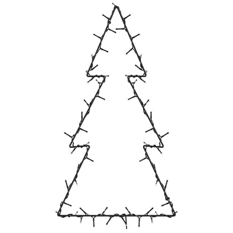 Vidaxl kerstverlichting kerstboom silhouet 80 leds warm wit