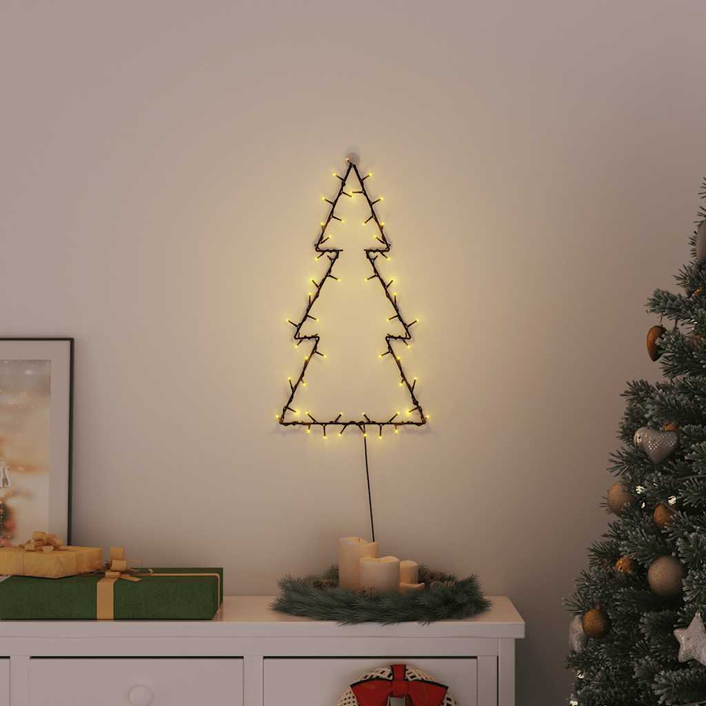 Vidaxl kerstverlichting kerstboom silhouet 80 leds warm wit