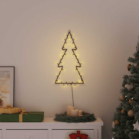 Vidaxl kerstverlichting kerstboom silhouet 80 leds warm wit