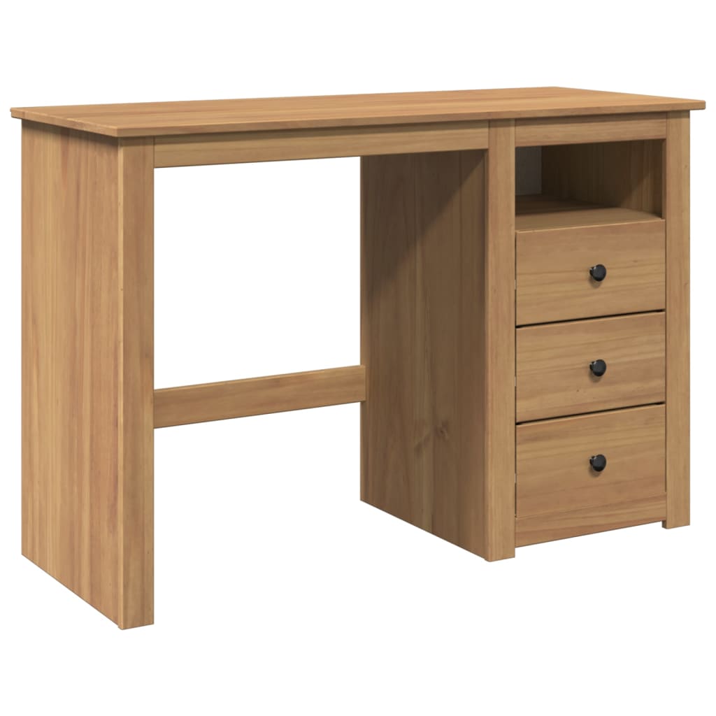 Vidaxl bureau panama 112x45x75 cm massief grenenhout