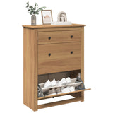 Vidaxl Shoe cabinet Panama 80x35x105 cm Solid pine