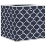 Vidaxl opbergboxen 4 st inklapbaar 32x32x32 cm ongeweven stof blauw