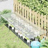 Vidaxl plantenafdekking met zeilringen 1x3 m polyethyleen