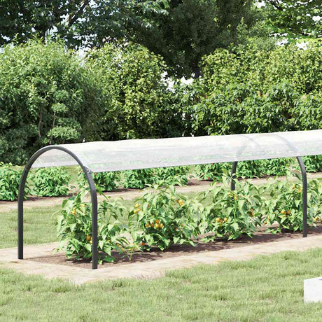 Vidaxl plantenafdekking met zeilringen 1x6 m polyethyleen