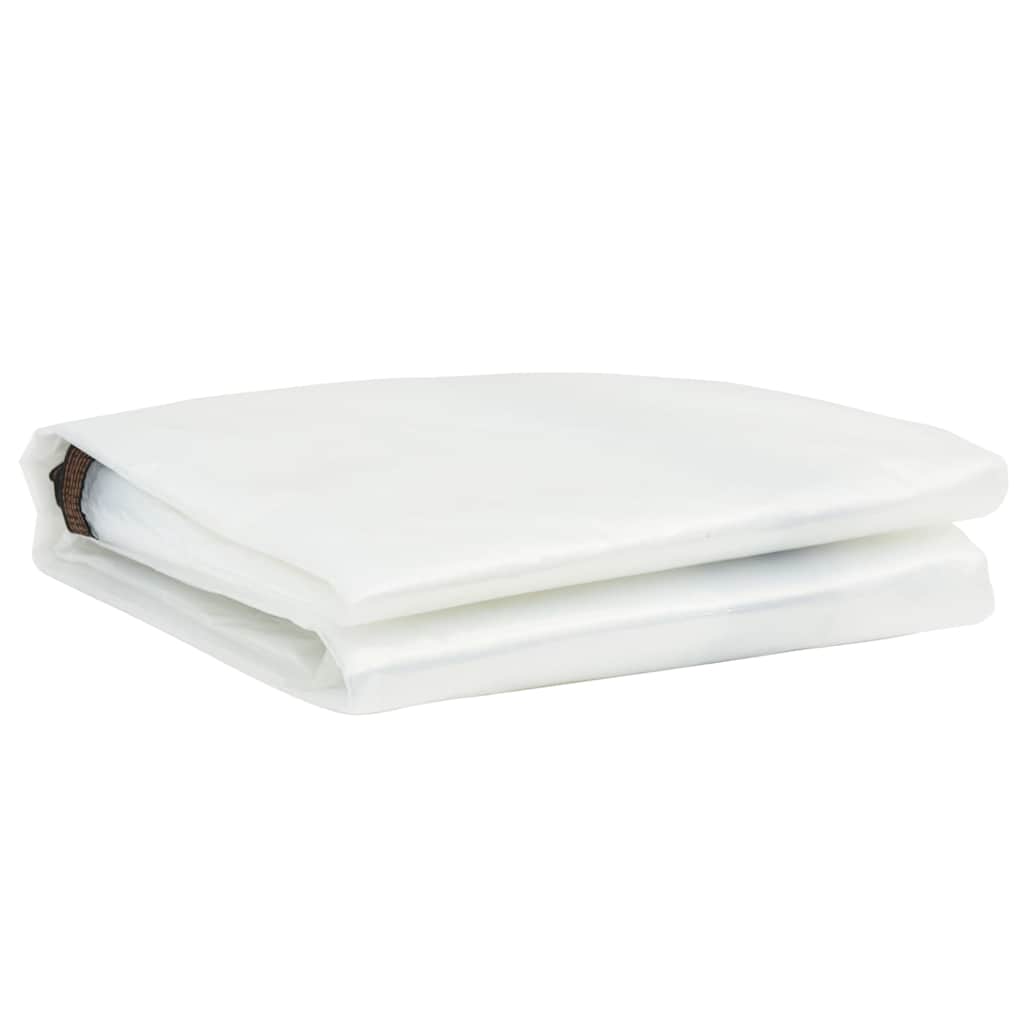 Vidaxl plantenafdekking met zeilringen 1x8 m polyethyleen
