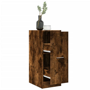 Vidaxl apothekerskast 30x41x77,5 cm bewerkt hout gerookt eikenkleurig