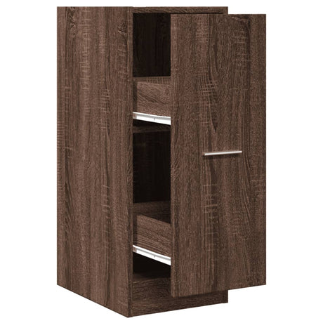 Vidaxl apothekerskast 30x41x77,5 cm bewerkt hout bruin eikenkleurig