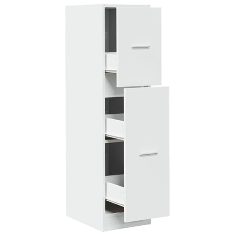 Vidaxl apothekerskast 30x41x118 cm bewerkt hout wit