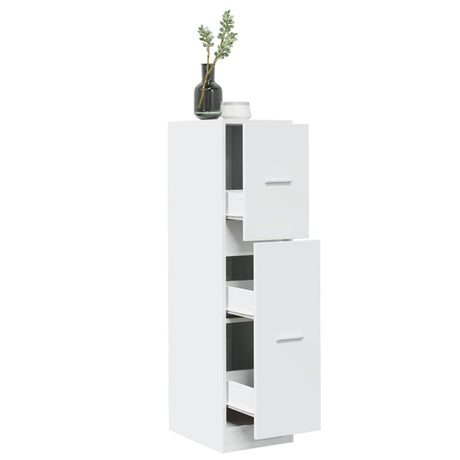 Vidaxl apothekerskast 30x41x118 cm bewerkt hout wit