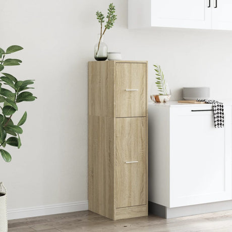 Vidaxl apothekerskast 30x41x118 cm bewerkt hout sonoma eikenkleurig