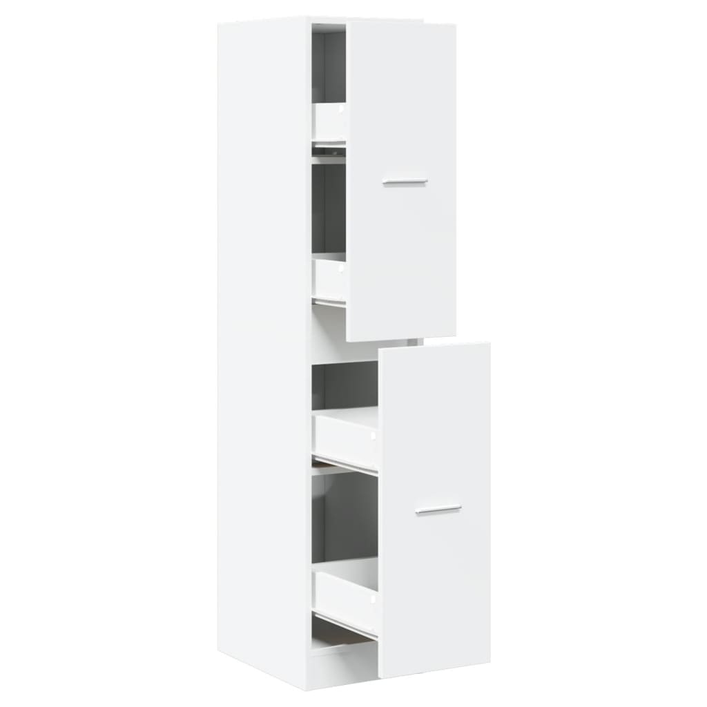 Vidaxl apothekerskast wit 30x41x144,5 cm bewerkt hout