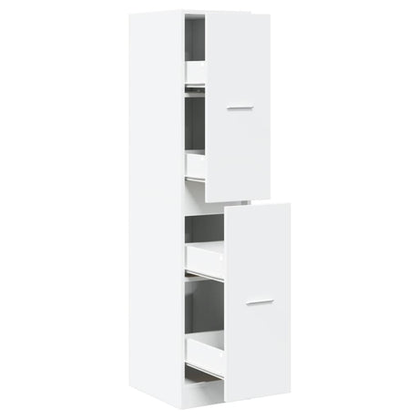 Vidaxl apothekerskast wit 30x41x144,5 cm bewerkt hout