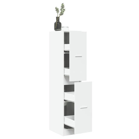 Vidaxl apothekerskast wit 30x41x144,5 cm bewerkt hout