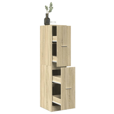 Vidaxl apothekerskast sonoma eiken 30x41x144,5 cm bewerkt hout