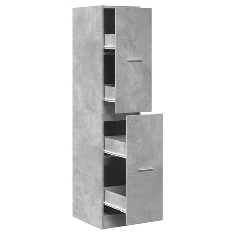 Vidaxl apothekerskast 30x41x144,5 cm bewerkt hout betongrijs
