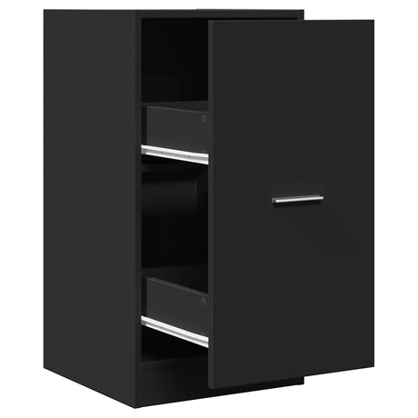 Vidaxl apothekerskast 40x41x77,5 cm bewerkt hout zwart