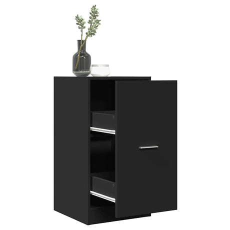 Vidaxl apothekerskast 40x41x77,5 cm bewerkt hout zwart