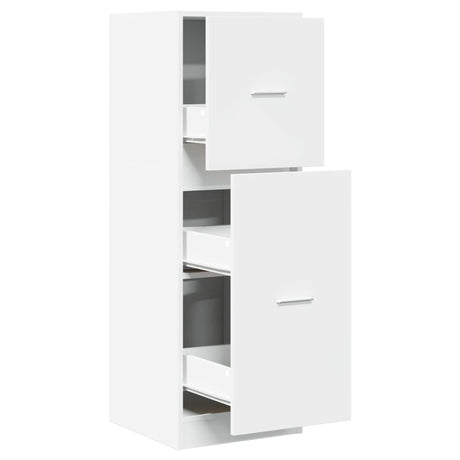 Vidaxl apothekerskast 40x41x118 cm bewerkt hout wit