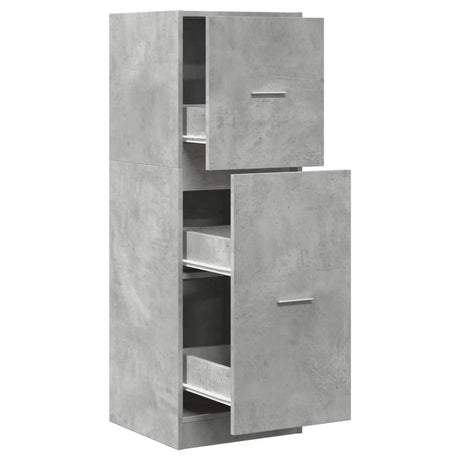 Vidaxl apothekerskast 40x41x118 cm bewerkt hout betongrijs