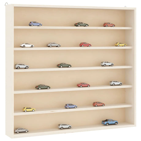 Vidaxl houten verzamelvitrine met 6 planken 60x8,5x55 cm