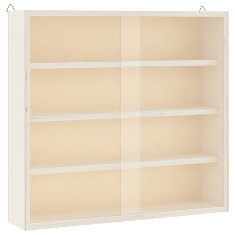 Vidaxl houten verzamelvitrine met deuren 40x8,5x37 cm