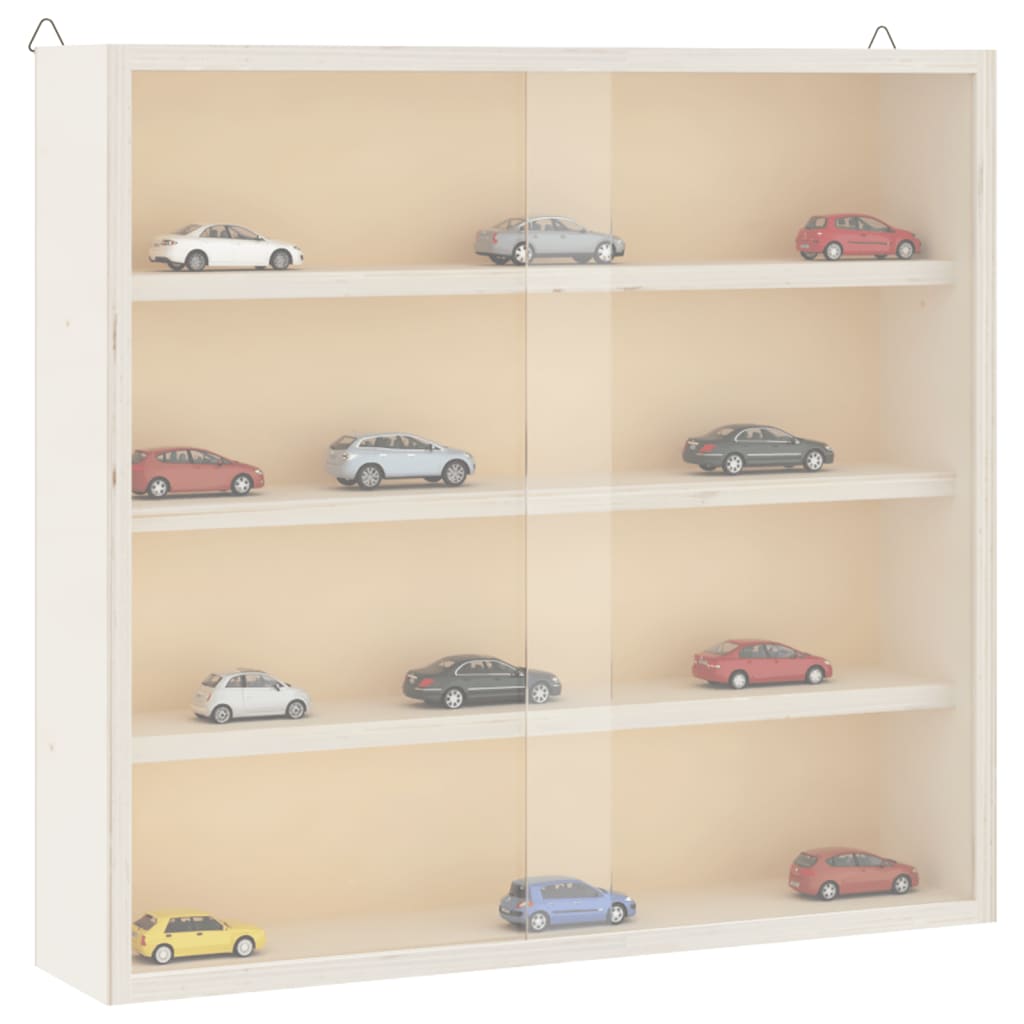 Vidaxl houten verzamelvitrine met deuren 40x8,5x37 cm