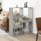Vidaxl kamerscherm 100x33x115 cm bewerkt hout grijs sonoma eikenkleur