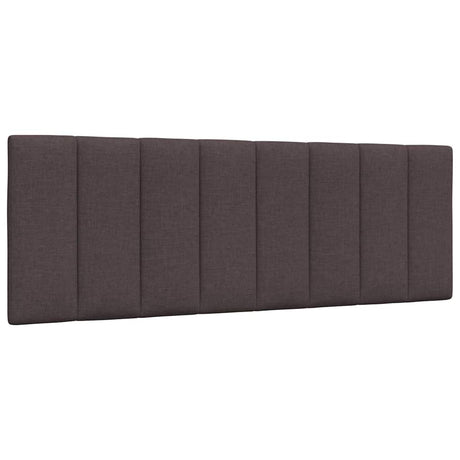 Vidaxl hoofdbordkussen hanko 120 cm stof donkerbruin