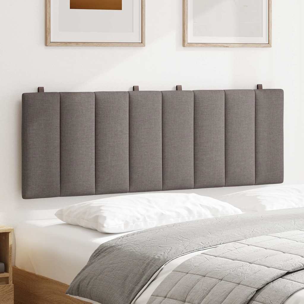 Vidaxl hoofdbordkussen hanko 120 cm stof taupe