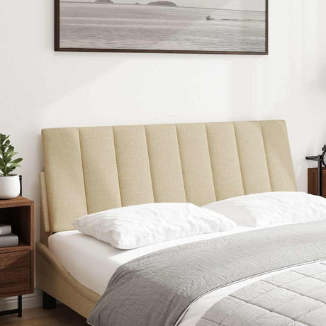 Vidaxl hoofdbordkussen hanko 120 cm stof crèmekleurig