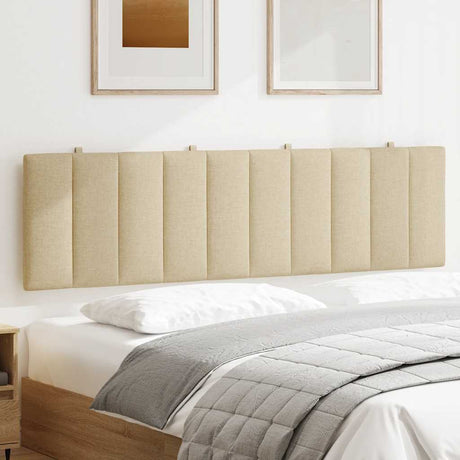 Vidaxl hoofdbordkussen hanko 180 cm stof crèmekleurig