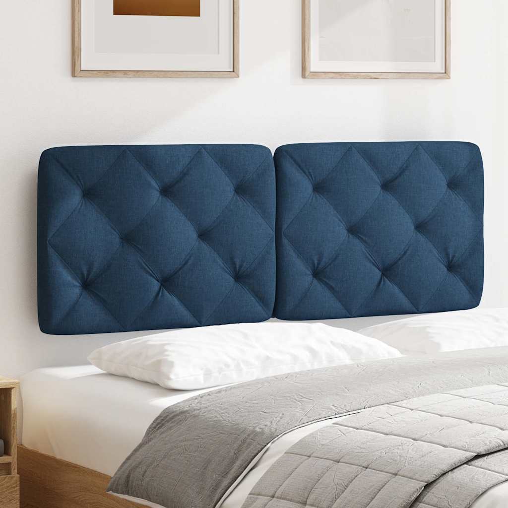 Vidaxl hoofdbordkussen 120 cm stof blauw