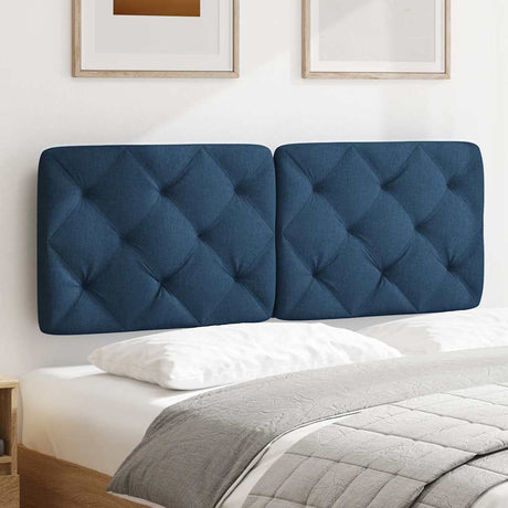 Vidaxl hoofdbordkussen 120 cm stof blauw