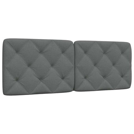 Vidaxl hoofdbordkussen 140 cm stof donkergrijs