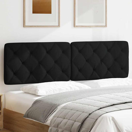 Vidaxl hoofdbordkussen 180 cm stof zwart