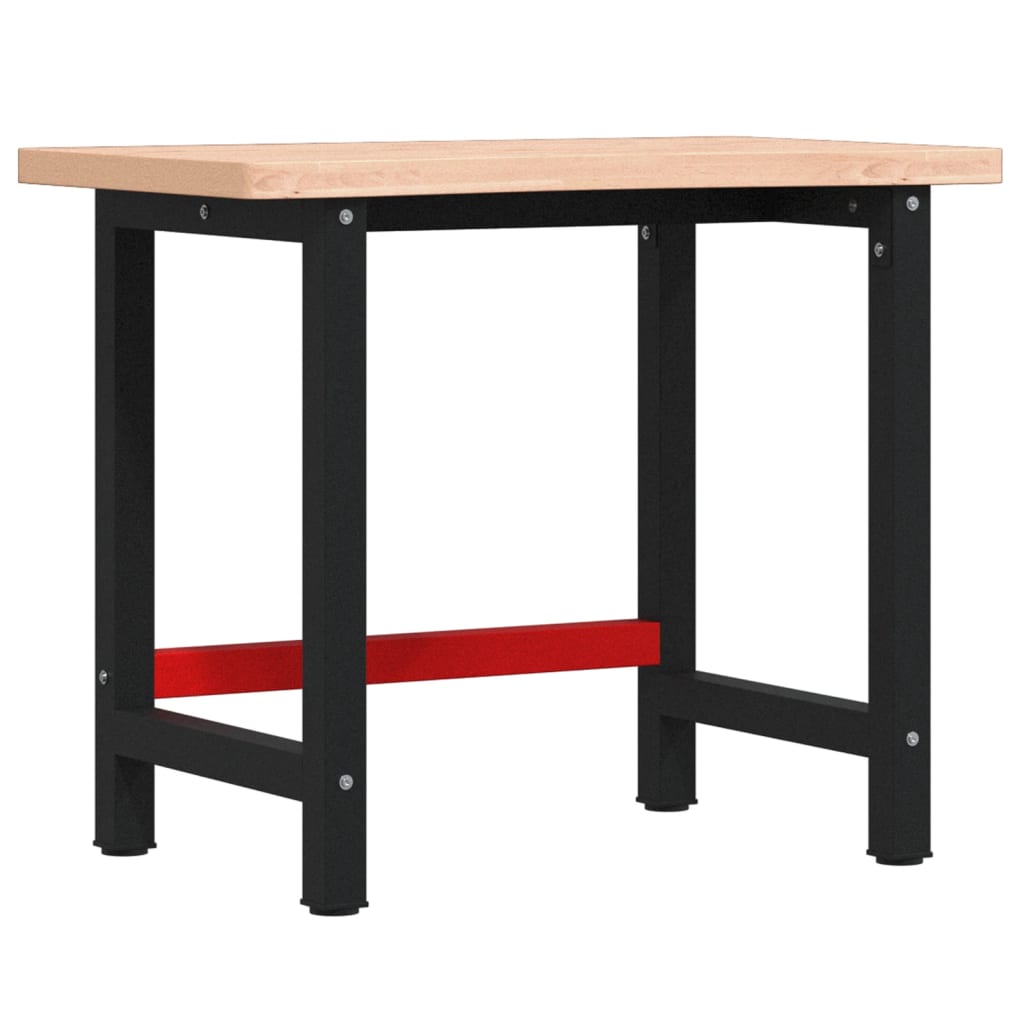 Vidaxl Workbench 100x (55-60) x83 cm fast bøg træ