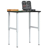 Vidaxl werkbank 80x60x(71,5-98) cm eikenhout donkerbruin