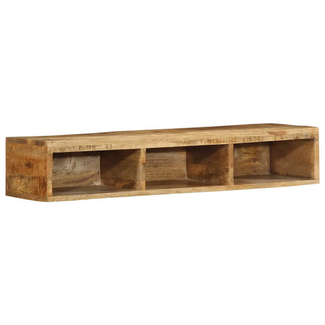 Vidaxl tv-meubel wandmontage 100x30x19 cm massief ruw mangohout