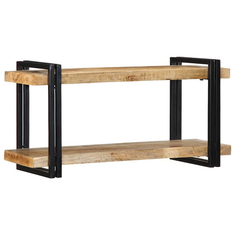 Vidaxl wandschap 90x33x45 cm massief ruw mangohout