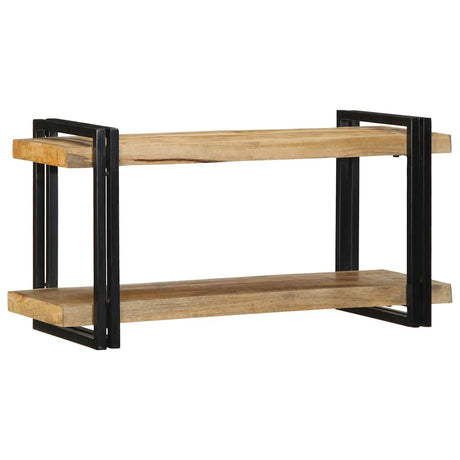Vidaxl wandschap 90x33x45 cm massief ruw mangohout