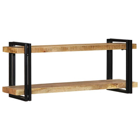 Vidaxl wandschap 110x33x45 cm massief ruw mangohout