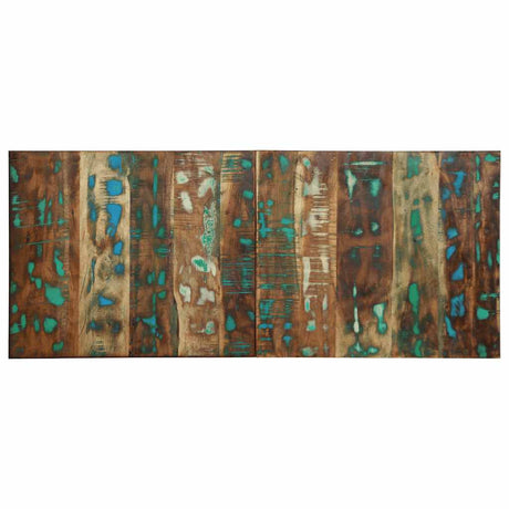 Vidaxl hoofdbord 120 cm massief gerecycled hout meerkleurig