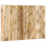 Vidaxl hoofdbord 120 cm massief ruw mangohout