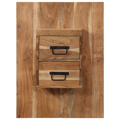Vidaxl nachtkastje 60x32x80 cm massief acaciahout