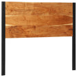 Vidaxl hoofdeinde 120 cm massief hout acacia en ijzer