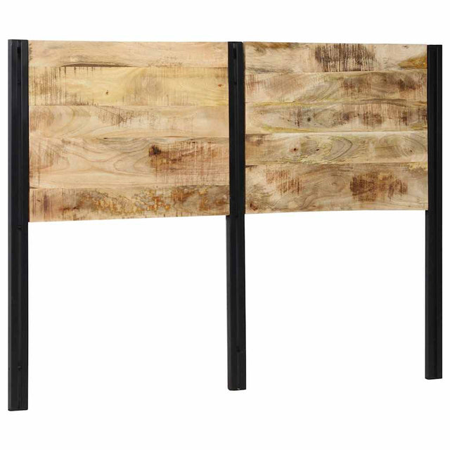 Vidaxl hoofdeinde 140 cm massief hout mango en ijzer